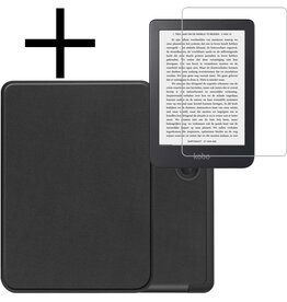 NoXx NoXx Kobo Clara 2E Hoesje Met Screenprotector - Zwart