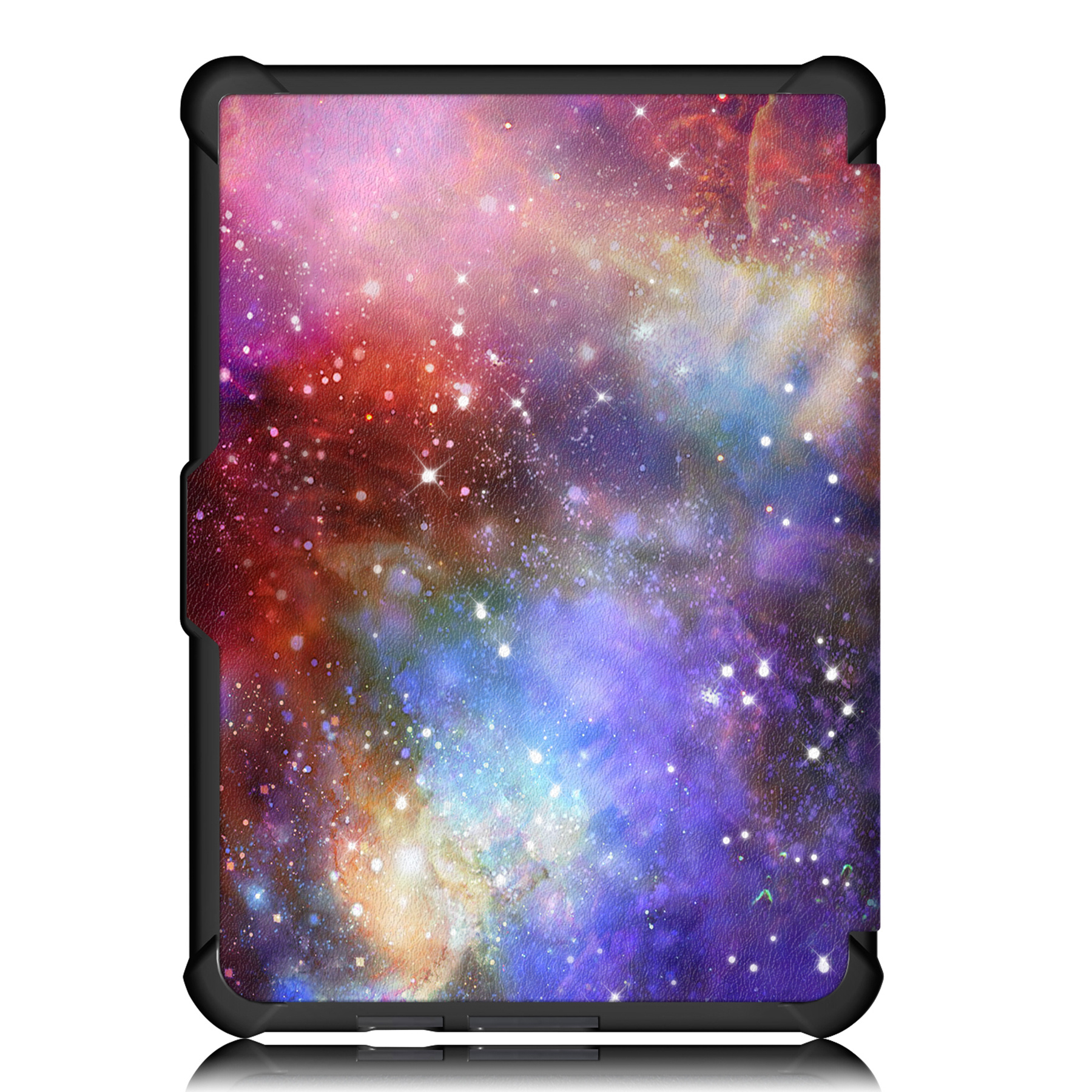 NoXx Hoes Geschikt voor Kobo Clara HD Hoesje Bookcase Cover Book Case Hoes Sleepcover Met Screenprotector - Galaxy