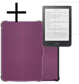 NoXx NoXx Kobo Clara HD Hoesje Met Screenprotector - Paars