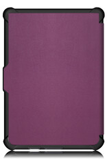 NoXx Hoes Geschikt voor Kobo Clara HD Hoesje Bookcase Cover Book Case Hoes Sleepcover Met Screenprotector - Paars