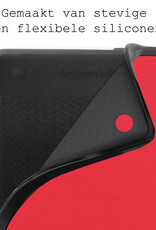 BASEY. Hoes Geschikt voor Kobo Clara 2E Hoesje Bookcase Cover Hoes Met Screenprotector - Hoesje Geschikt voor Kobo Clara 2E Hoes Cover Case - Rood