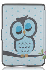 NoXx Hoes Geschikt voor Kobo Clara HD Hoesje Bookcase Cover Book Case Hoes Sleepcover Met Screenprotector - Uil