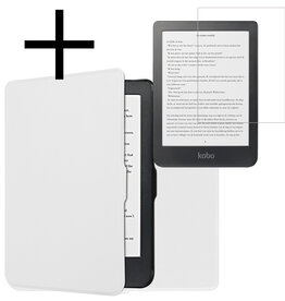 NoXx NoXx Kobo Clara HD Hoesje Met Screenprotector - Wit