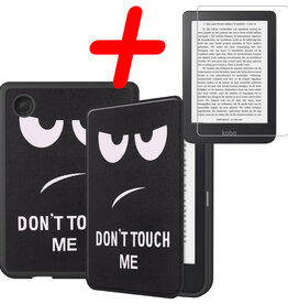 BASEY. BASEY. Kobo Clara 2E Hoesje Met Screenprotector - Don't Touch Me