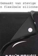 BASEY. Hoes Geschikt voor Kobo Clara 2E Hoesje Bookcase Cover Hoes Met Screenprotector - Hoesje Geschikt voor Kobo Clara 2E Hoes Cover Case - Don't Touch Me