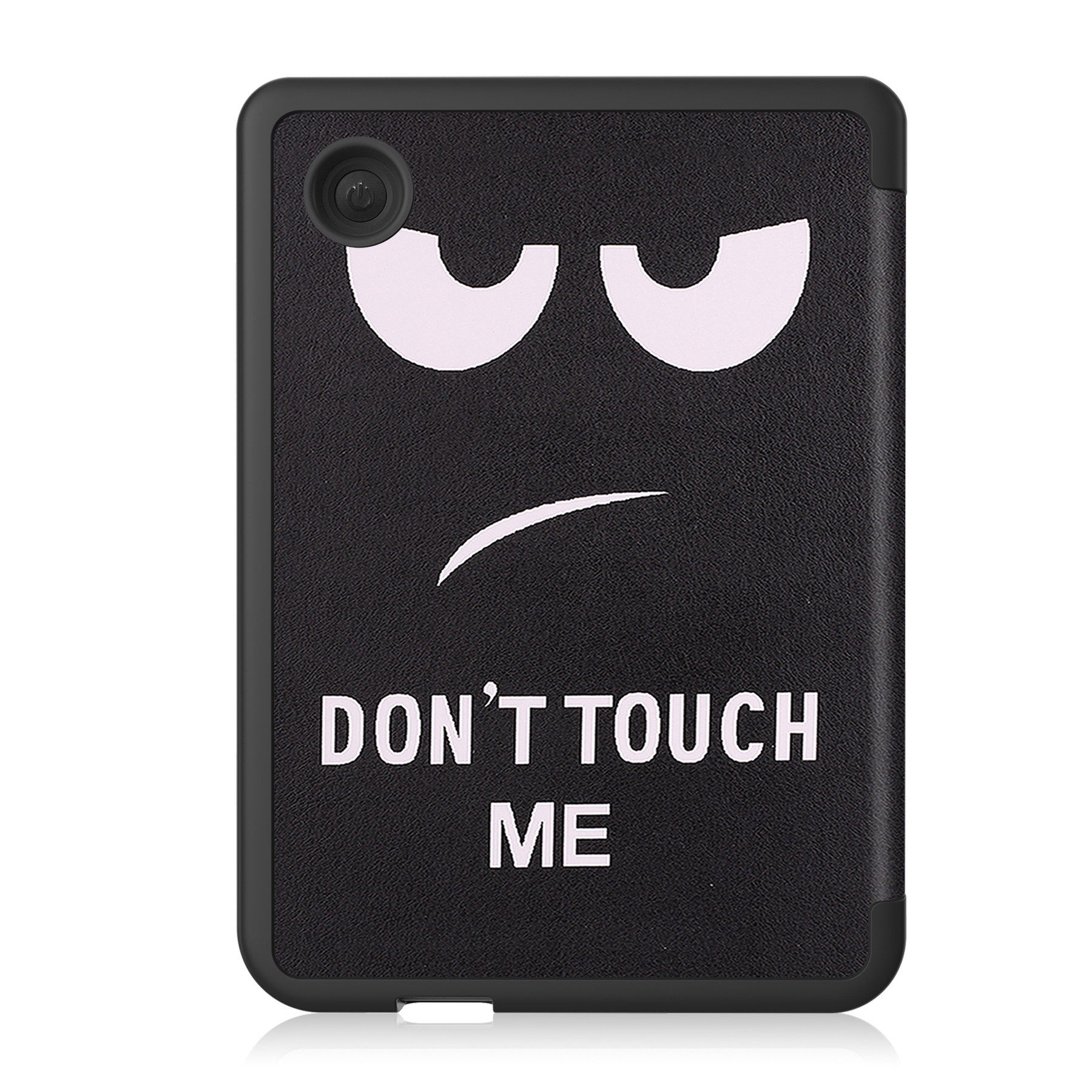 BASEY. Hoes Geschikt voor Kobo Clara 2E Hoesje Bookcase Cover Hoes Met Screenprotector - Hoesje Geschikt voor Kobo Clara 2E Hoes Cover Case - Don't Touch Me