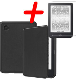 BASEY. BASEY. Kobo Clara 2E Hoesje Met Screenprotector - Zwart