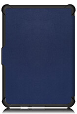 BASEY. Hoes Geschikt voor Kobo Clara HD Hoesje Bookcase Cover Hoes Met Screenprotector - Hoesje Geschikt voor Kobo Clara HD Hoes Cover Case - Donkerblauw