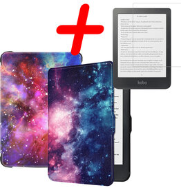 BASEY. BASEY. Kobo Clara HD Hoesje Met Screenprotector - Galaxy