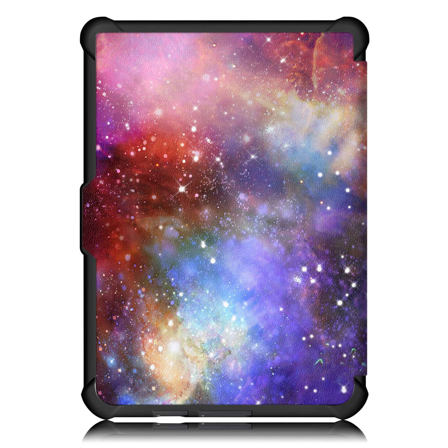 BASEY. Hoes Geschikt voor Kobo Clara HD Hoesje Bookcase Cover Hoes Met Screenprotector - Hoesje Geschikt voor Kobo Clara HD Hoes Cover Case - Galaxy