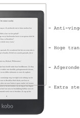 BASEY. Hoes Geschikt voor Kobo Clara HD Hoesje Bookcase Cover Hoes Met Screenprotector - Hoesje Geschikt voor Kobo Clara HD Hoes Cover Case - Rosé Goud