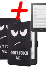 BASEY. Hoes Geschikt voor Kobo Clara HD Hoesje Bookcase Cover Hoes Met Screenprotector - Hoesje Geschikt voor Kobo Clara HD Hoes Cover Case - Don't Touch Me