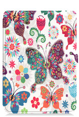 BASEY. Hoes Geschikt voor Kobo Clara HD Hoesje Bookcase Cover Hoes Met Screenprotector - Hoesje Geschikt voor Kobo Clara HD Hoes Cover Case - Vlinders