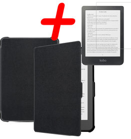 BASEY. BASEY. Kobo Clara HD Hoesje Met Screenprotector - Zwart