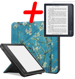 BASEY. BASEY. Kobo Libra 2 Hoesje Met Screenprotector - Bloesem