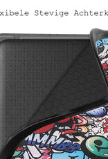BASEY. Hoes Geschikt voor Kobo Libra 2 Hoesje Bookcase Cover Hoes Met Screenprotector - Hoesje Geschikt voor Kobo Libra 2 Hoes Cover Case - Graffity