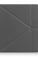 BASEY. Hoes Geschikt voor Kobo Libra 2 Hoesje Bookcase Cover Hoes Met Screenprotector - Hoesje Geschikt voor Kobo Libra 2 Hoes Cover Case - Grijs