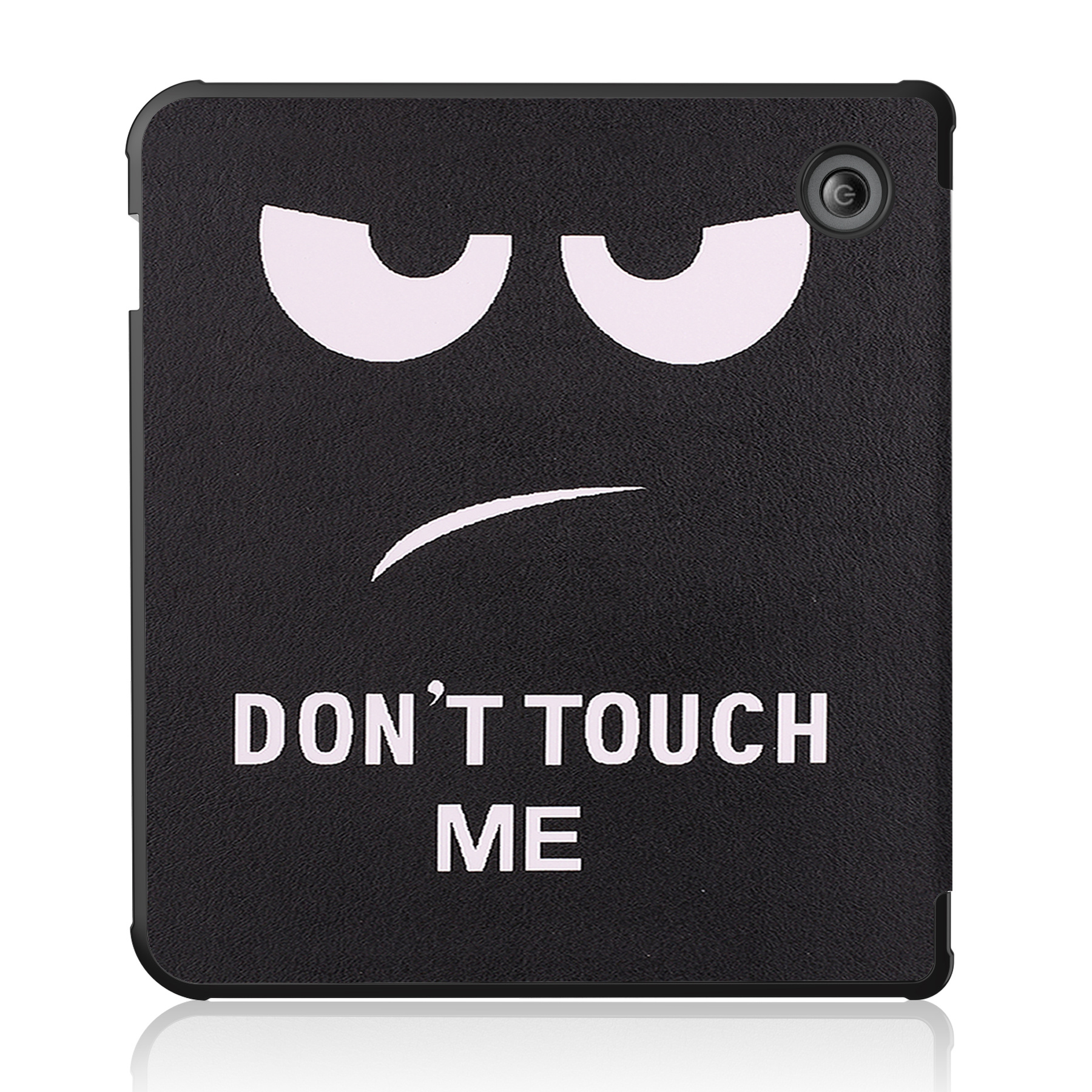 NoXx Hoes Geschikt voor Kobo Libra 2 Hoesje Bookcase Cover Book Case Hoes Sleepcover Met Screenprotector - Don't Touch Me