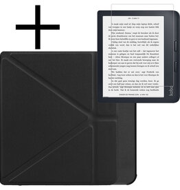 NoXx NoXx Kobo Libra 2 Hoesje Met Screenprotector - Zwart