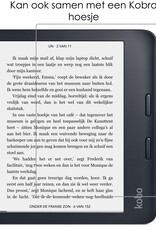 NoXx Hoes Geschikt voor Kobo Libra 2 Hoesje Bookcase Cover Book Case Hoes Sleepcover Met Screenprotector - Donkerblauw