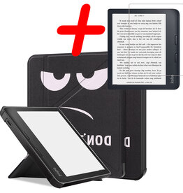BASEY. BASEY. Kobo Libra 2 Hoesje Met Screenprotector - Don't Touch Me