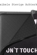 BASEY. Hoes Geschikt voor Kobo Libra 2 Hoesje Bookcase Cover Hoes Met Screenprotector - Hoesje Geschikt voor Kobo Libra 2 Hoes Cover Case - Don't Touch Me