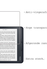 BASEY. Hoes Geschikt voor Kobo Libra 2 Hoesje Bookcase Cover Hoes Met Screenprotector - Hoesje Geschikt voor Kobo Libra 2 Hoes Cover Case - Zwart