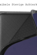 BASEY. Hoes Geschikt voor Kobo Libra H2O Hoesje Bookcase Cover Hoes Met Screenprotector - Hoesje Geschikt voor Kobo Libra H2O Hoes Cover Case - Donkerblauw