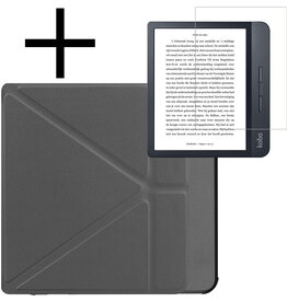 NoXx NoXx Kobo Libra H2O Hoesje Met Screenprotector - Grijs