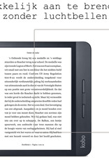 BASEY. Hoes Geschikt voor Kobo Libra H2O Hoesje Bookcase Cover Hoes Met Screenprotector - Hoesje Geschikt voor Kobo Libra H2O Hoes Cover Case - Donkerblauw