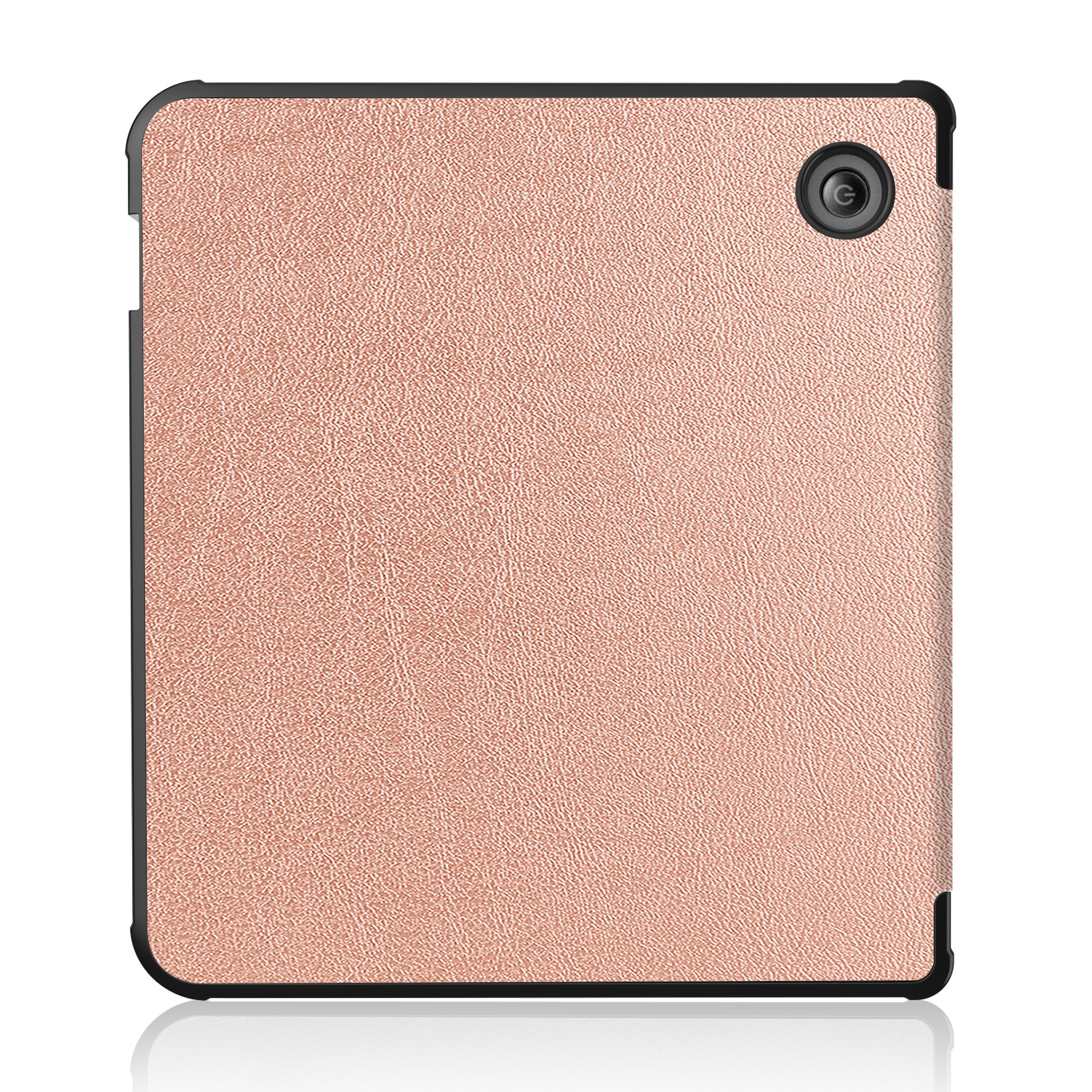 NoXx Hoes Geschikt voor Kobo Libra H2O Hoesje Bookcase Cover Book Case Hoes Sleepcover Met Screenprotector - Rosé Goud
