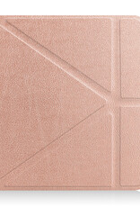 BASEY. Hoes Geschikt voor Kobo Libra H2O Hoesje Bookcase Cover Hoes Met Screenprotector - Hoesje Geschikt voor Kobo Libra H2O Hoes Cover Case - Rosé Goud