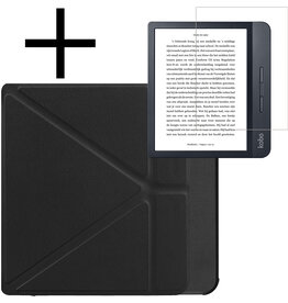 NoXx NoXx Kobo Libra H2O Hoesje Met Screenprotector - Zwart