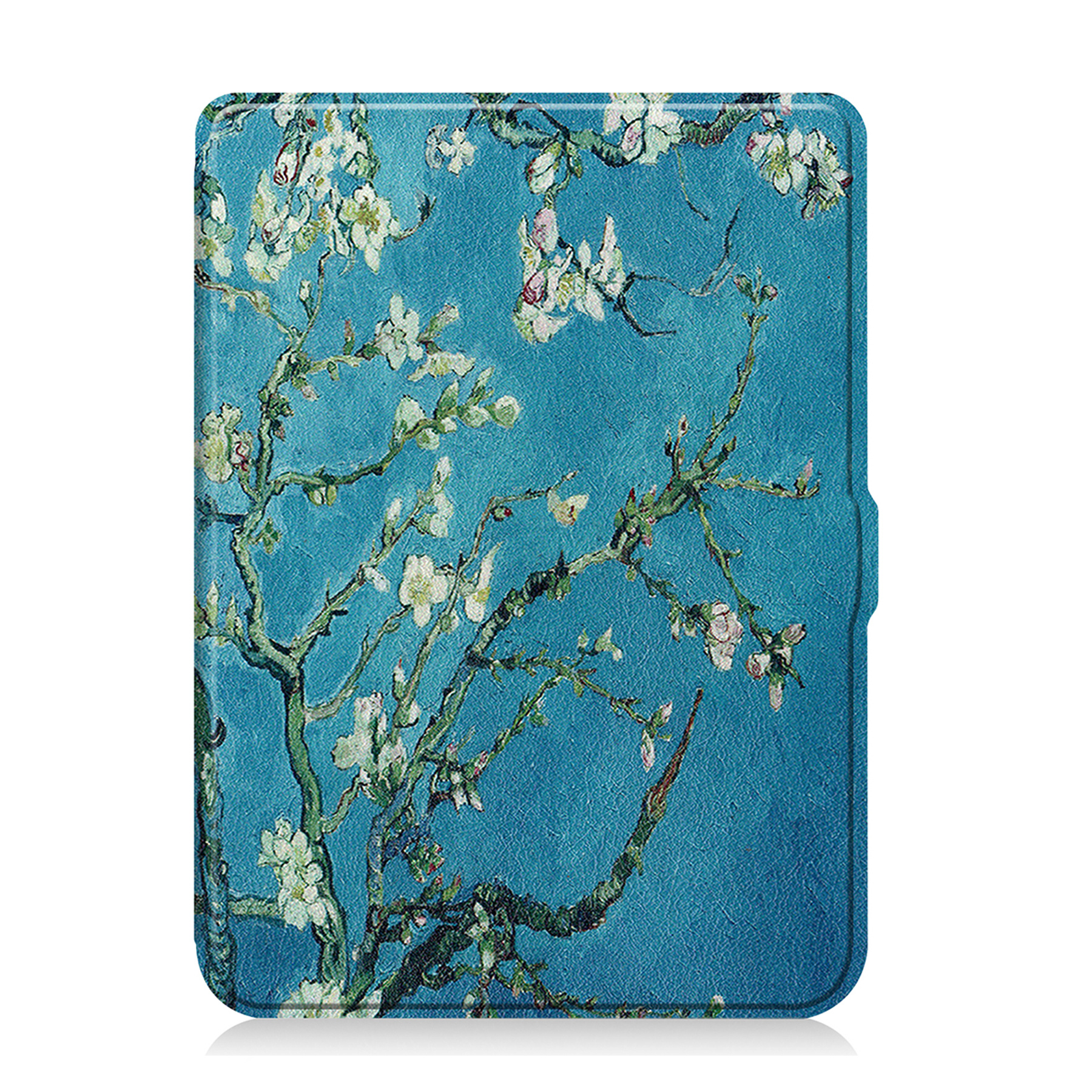 NoXx Hoes Geschikt voor Kobo Nia Hoesje Bookcase Cover Book Case Hoes Sleepcover Met Screenprotector - Bloesem