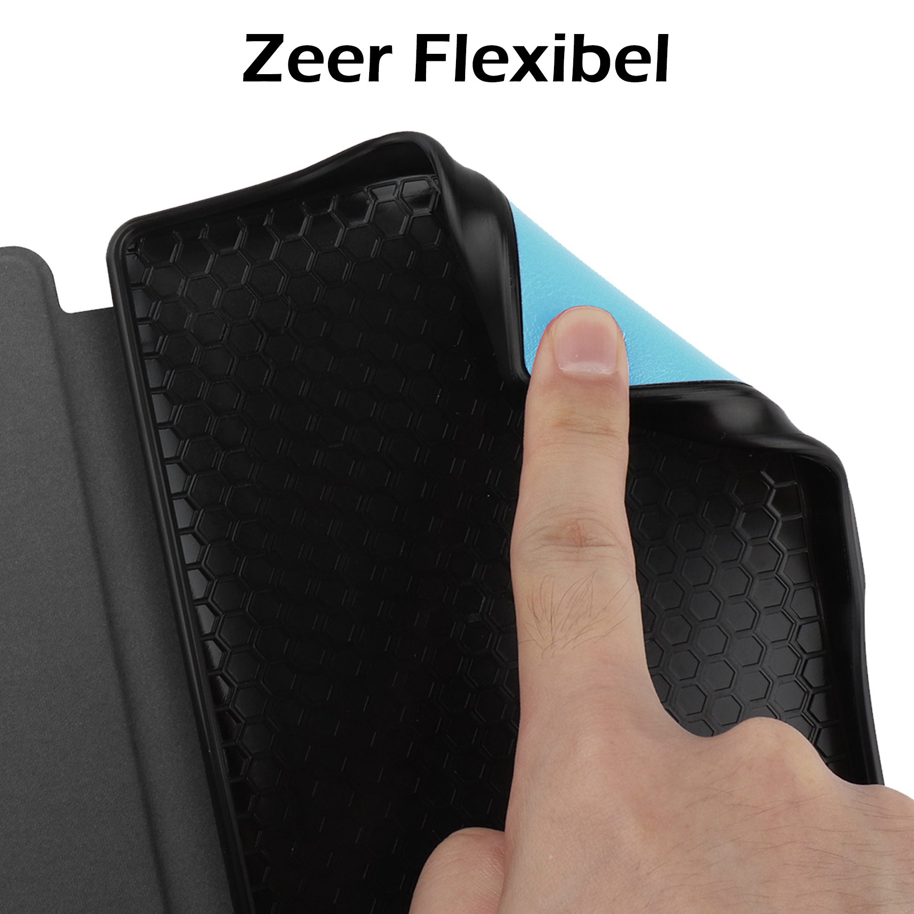 NoXx Hoes Geschikt voor Kobo Nia Hoesje Bookcase Cover Book Case Hoes Sleepcover Met Screenprotector - Lichtblauw