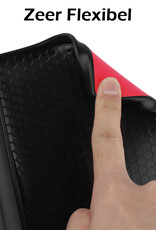 NoXx Hoes Geschikt voor Kobo Nia Hoesje Bookcase Cover Book Case Hoes Sleepcover Met Screenprotector - Rood