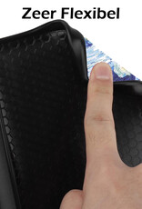 NoXx Hoes Geschikt voor Kobo Nia Hoesje Bookcase Cover Book Case Hoes Sleepcover Met Screenprotector - Sterrenhemel