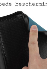 BASEY. Hoes Geschikt voor Kobo Nia Hoesje Bookcase Cover Hoes Met Screenprotector - Hoesje Geschikt voor Kobo Nia Hoes Cover Case - Donkergroen