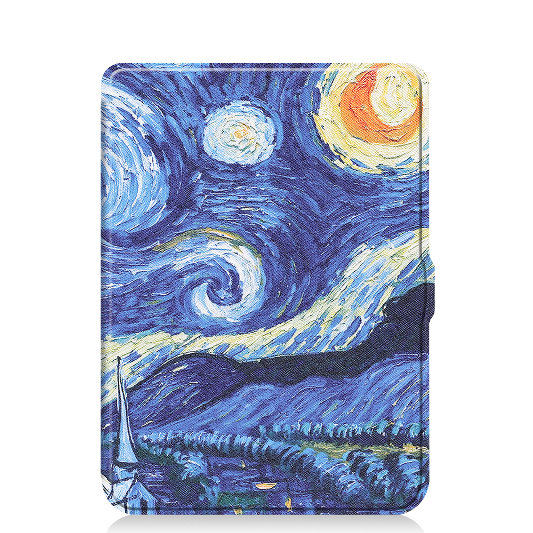 NoXx Hoes Geschikt voor Kobo Nia Hoesje Bookcase Cover Book Case Hoes Sleepcover Met Screenprotector - Sterrenhemel