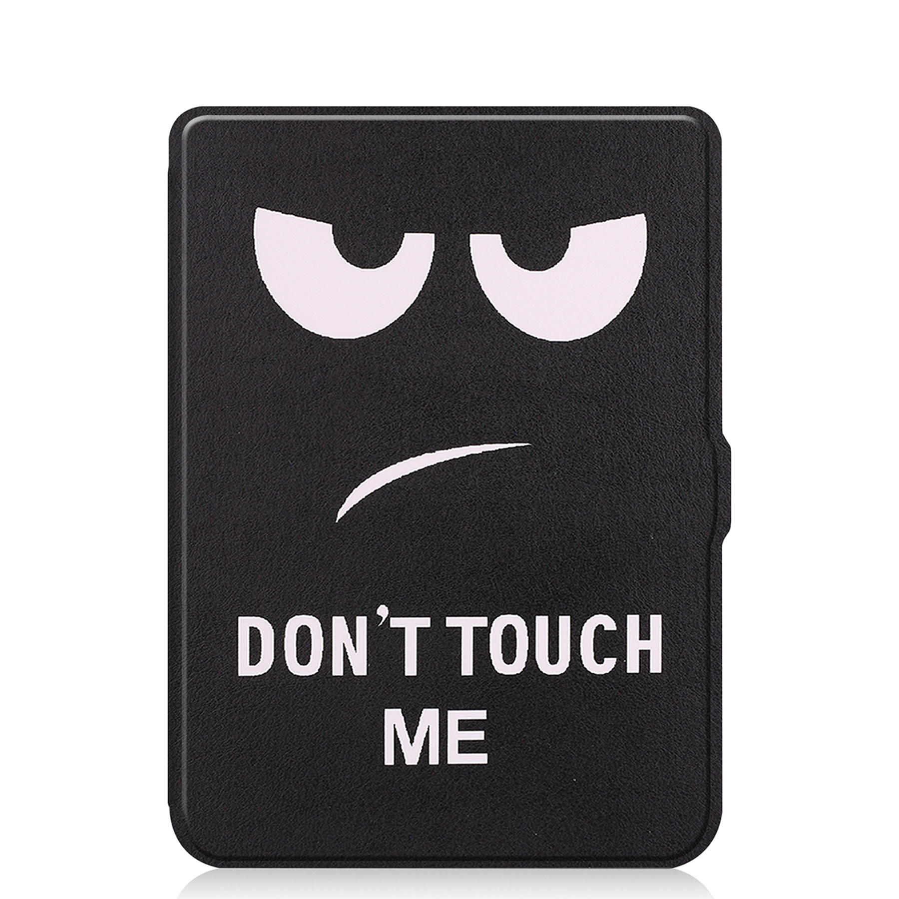 NoXx Hoes Geschikt voor Kobo Nia Hoesje Bookcase Cover Book Case Hoes Sleepcover Met Screenprotector - Don't Touch Me