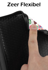 NoXx Hoes Geschikt voor Kobo Nia Hoesje Bookcase Cover Book Case Hoes Sleepcover Met Screenprotector - Vlinders