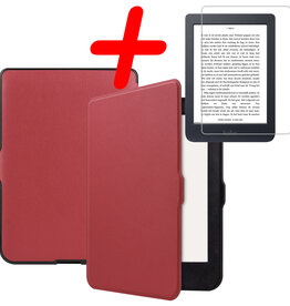 BASEY. BASEY. Kobo Nia Hoesje Met Screenprotector - Donkerrood