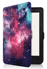 BASEY. Hoes Geschikt voor Kobo Nia Hoesje Bookcase Cover Hoes Met Screenprotector - Hoesje Geschikt voor Kobo Nia Hoes Cover Case - Galaxy