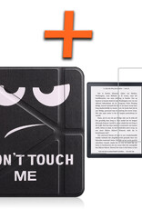 Nomfy Hoesje Geschikt voor Kobo Sage Hoes Book Case - Hoes Geschikt voor Kobo Sage Hoesje Book Cover Met Screenprotector - Don't Touch Me