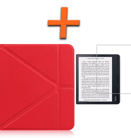 Nomfy Nomfy Kobo Sage Hoesje Met Screenprotector - Rood