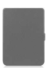 BASEY. Hoes Geschikt voor Kobo Nia Hoesje Bookcase Cover Hoes Met Screenprotector - Hoesje Geschikt voor Kobo Nia Hoes Cover Case - Grijs