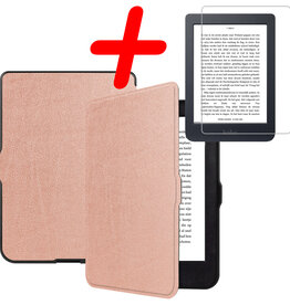 BASEY. BASEY. Kobo Nia Hoesje Met Screenprotector - Rose Goud