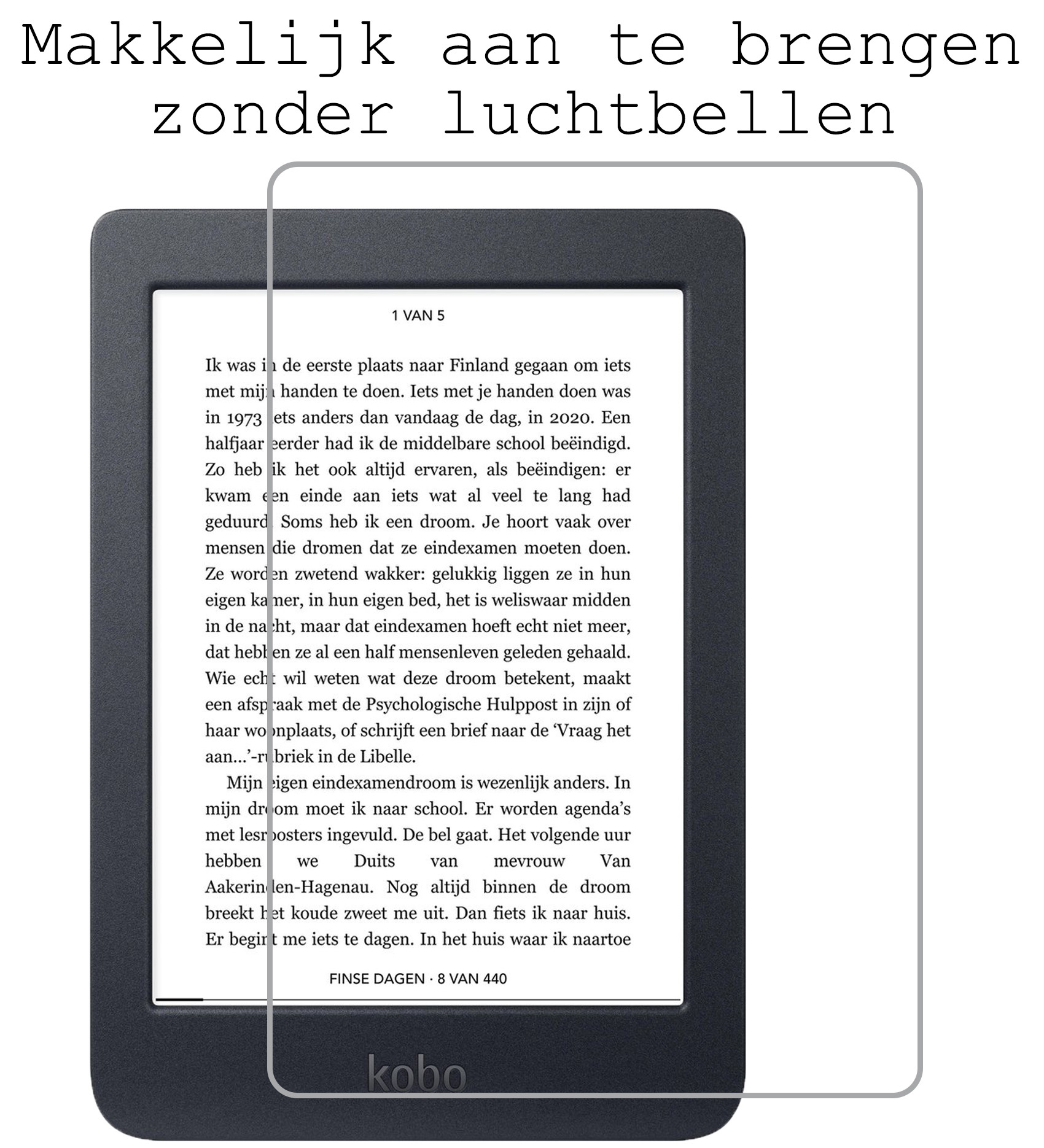 BASEY. Hoes Geschikt voor Kobo Nia Hoesje Bookcase Cover Hoes Met Screenprotector - Hoesje Geschikt voor Kobo Nia Hoes Cover Case - Rosé Goud