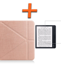 Nomfy Nomfy Kobo Sage Hoesje Met Screenprotector - Rose Goud