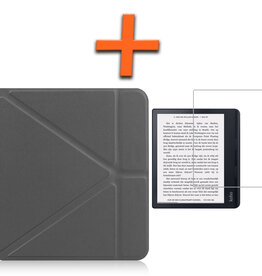 Nomfy Nomfy Kobo Sage Hoesje Met Screenprotector - Grijs